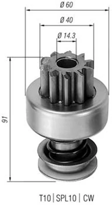 Pinion, starter